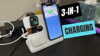 Unboxing and Review of 3-in-1 wireless charging station for Apple and Samsung devices