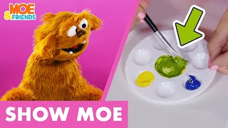 SHOW MOE | Mixing Green Paint | Collab with @musicwithmichal