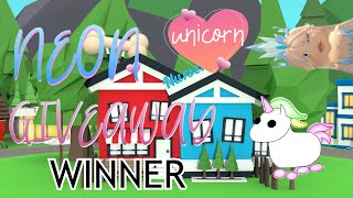 Neon Unicorn Giveaway WINNER + Giving up the Neon Unicorn to her || Caty (Official)