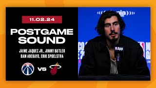 Postgame Interview: Jaime Jaquez Jr., Bam Adebayo, Jimmy Butler, Erik Spoelstra | November 2, 2024