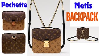 LOUIS VUITTON POCHETTE METIS BACKPACK MONOGRAM REVERSE