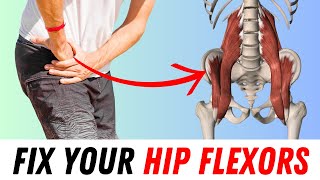 Fix your tight HIP FLEXORS for Good! (3 easy exercises)