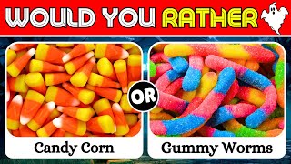 Would You Rather ...? HALLOWEEN Food Edition 🍬🎃