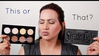 This or That? Kat Von D Shade + Light VS. NYX Highlight & Contour Pro Palette