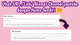 Cara membuat custom url link channel youtube