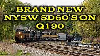 Brand new NYSW SD60's on Q190