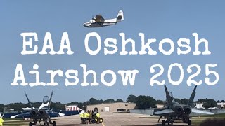 PT 2 Oshkosh 2024 EAA Friday Airshow Parachute jumpers, Seaplanes, WW2 War Dogs, Growlers and more!