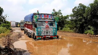 😱 stuck on mud TaTa truck | BB बजरंग बली ट्रक 😱