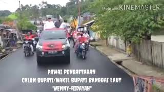 Pawai Pendaftaran Calon Bupati/Wakil Bupati Banggai Laut part-1 #youtuberpemula