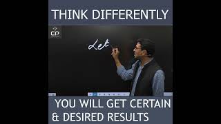 Think differently | Achieve your goal | Change your perception | Chemistry Pandit Singhal Sir