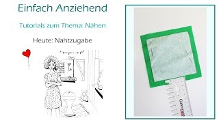 Nähen: Die Nahtzugabe