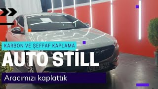 Auto stillde opel insigniaya şeffaf ve karbon kaplama yaptırdık  #boyakoruma #şeffafkaplama