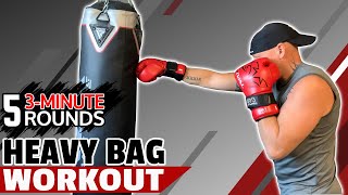 20 Min Heavy Bag Boxing Workout for all level | 5x 3-Min Rounds | Boxing Ready