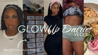 WEEKLY VLOG ♡ Weight loss vision board,Cardio Workouts,Alcohol Detox & Skin care