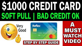 EASY $1,000 Personal Credit Card | Soft Pull Only Pre-Approval | BUILD CREDIT | Credit Oaks