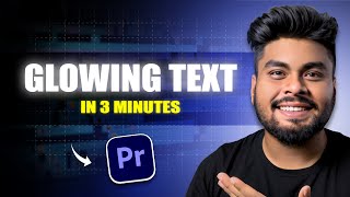 The FASTEST WAY to Make Glowing Text Effect in Premiere Pro | Premiere Pro Tutorial