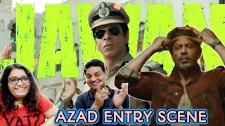 Jawan Azaad Intro Scene Reaction | Jawan train escape scene | Shahrukh Khan | #jawan movie scenes