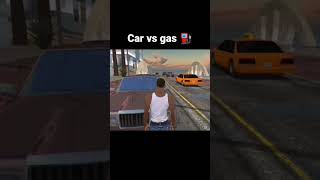 Gta San Andreas car vs gas ⛽#short #gtaonline #online