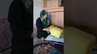 مشک زدن و درست کردن مسکه و دوغ محلی 😋