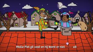 Zwarte piet zit vast in de schoorsteen - Sinterklaasliedjes met tekst