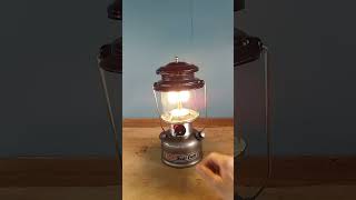 Coleman #285 Premium Dual Fuel lantern with unleaded gas.