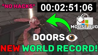 ROBLOX DOORS👁️ SPEEDRUN RUNIED BY CURSOR BUG! *NEW RECORD!* *NO HACKS*