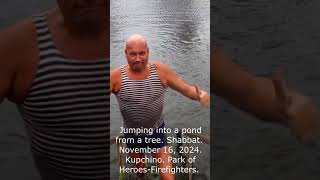 jump tiktok russian diving Kupchino SPb 11 November 2024 chabat моржи купчино  #shorts