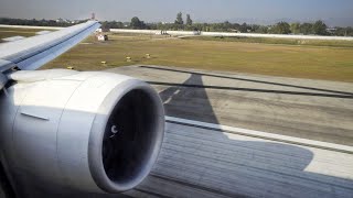 AWESOME GE90! Thai 777-300ER BUSINESS CLASS Landing at Chiang Mai International Airport