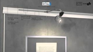 Framers Corner's Combi Rail Pro Light Hanging System from Artiteq