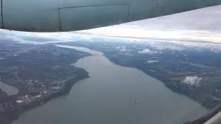 YQB[Quebec city] take off in Dash 8