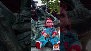 CHUCKY EN UN TEMPLO JAPONÉS 😨😨😨 #shorts