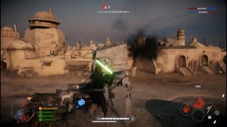 Luke vs AT-ST Star Wars Battlefront 2 #shorts