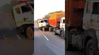 TATA TRUCK ACCIDENT ON INDIAN HIGHWAY.😨😨😨