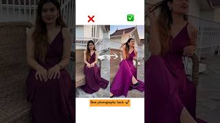 Gown poses 📸 | Best Photoshoot hack | Shanika Khurmi | #ashortaday #ytshorts #shorts