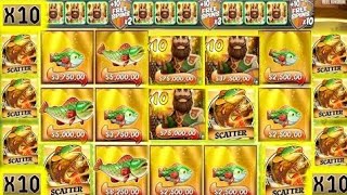 I bought 4x $25,000 bonus buys on Big Bass Secrets of the Golden Lake slot