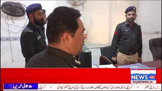 ڈی آئی جی ایسٹ غلام اظفر مہیسر ssp ضلع کورنگی توحید رحمان میمن کے ہمراہ کورنگی کے تھانوں کا دورہ