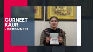 Success Story of Gurneet Kaur | Canada Study Visa  I Best Immigration consultant | +91 98618-70000