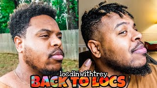 Back To Locs and Beard Update by Loc'd In With Trey