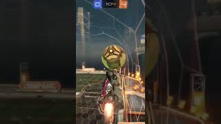 A clean ceiling shot slotted just above opponents #shorts #rocketleague