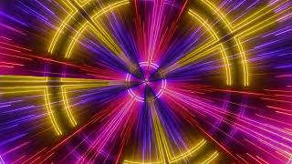 4K Neon Multicolored lines Background Animation 29