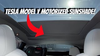 Tesla Model Y Powered Sunshade Install and Review