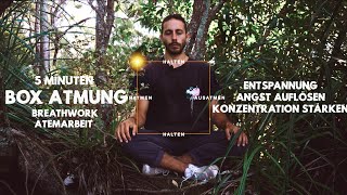 Box Atmung zum Entspannen I 5 min geführte Atemmeditation I Entspannung, Stressabbau, Angst auflösen