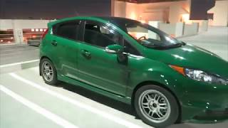 Fiesta ST vinyl wrapped in Avery Dennison Gloss Dark Green