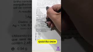 QUESTÃO DE QUÍMICA NO ENEM- PROF JACQ AGUIAR #shorts