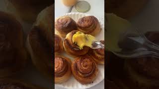 Air fryer cinnamon rolls!! (Orange edition)