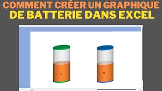 comment créer un graphique de batterie dans excel | Graphique Batterie Interactif sur excel