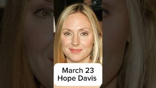 Happy Birthday to Hope Davis!