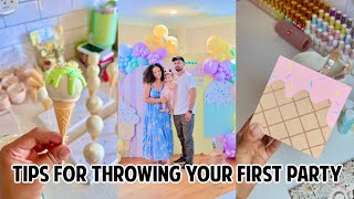 MOM VLOG | ADALYN'S 1ST BIRTHDAY PARTY, BIRTHDAY PREP & TIPS FOR THROWING YOUR FIRST KIDS BIRTHDAY