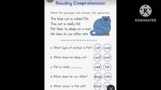 Reading comprehension short passage for practice