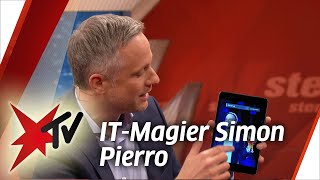 Magier Simon Pierro live im stern TV Studio